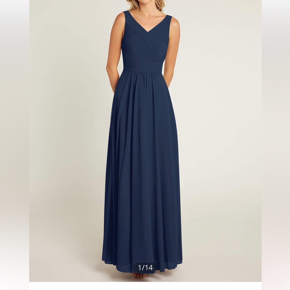 Navy Blue Azazie dress
